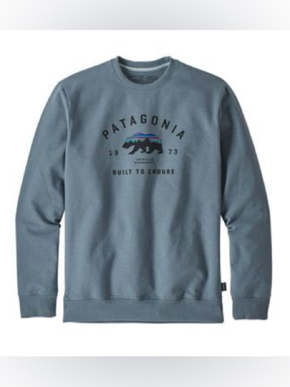 Patagonia Arched Fitz Roy Bear Uprisal Crew Sweatshirt Shadow Blue MenS/ WomenM